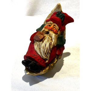Vintage David Frykman Oh The Joy Santa Claus‎ Sitting on the Moon 1994 Old World